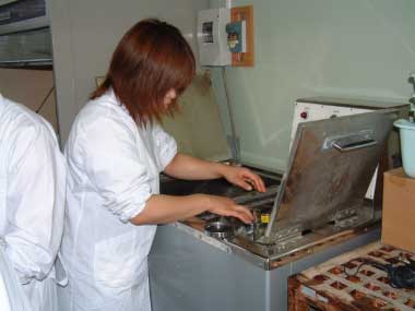 繰返し洗濯実験 repeated washing