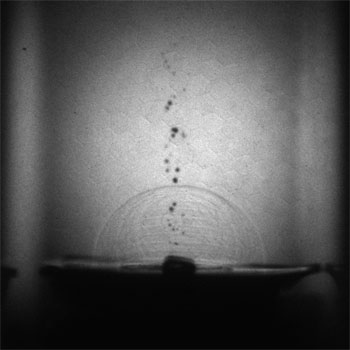 液中レーザーアブレーション現象のナノ秒時間分解画像